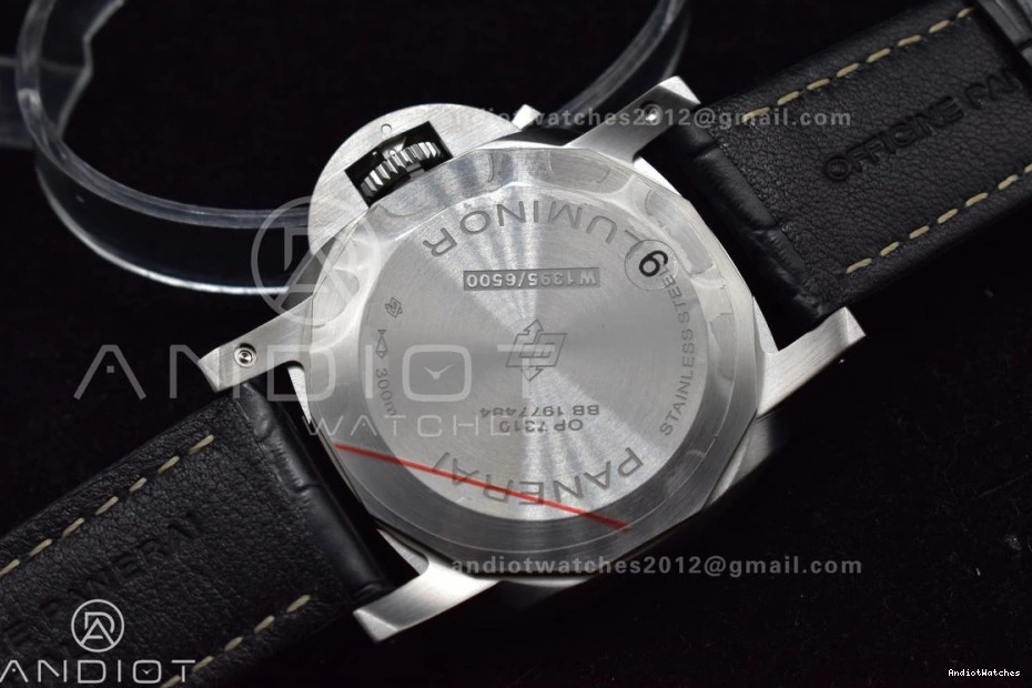 P.9010 PAM1312 Black TimelessDesign Clone Edition Dial SBF Leather Best Strap on 1:1 Black 440 0517